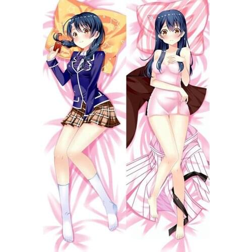 Sexy Japanese Anime Shokugeki no Soma Megumi Tadokoro Throw Otaku Dakimakura Gifts Bedding Hugging Body Pillow Case 150x50 CM