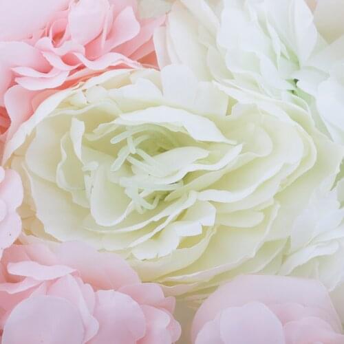 Silk Rose Flower Champagne Artificial Flower for Wedding Decoration Flower Wall Romantic Wedding Backdrop Decor Pink
