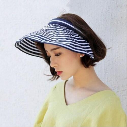 Seioum Chapeau Femme Summer Hats For Women Sun Visor Cap Beach Hat Ladies Sun Hat Female Sports Headband Hairband Suncreen Visor