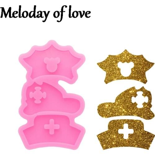 Super Glossy Nurse Silicone Molds, Hat Silicone Resin Crafting Epoxy Tools, Fondant Chocolate Mold DY01198