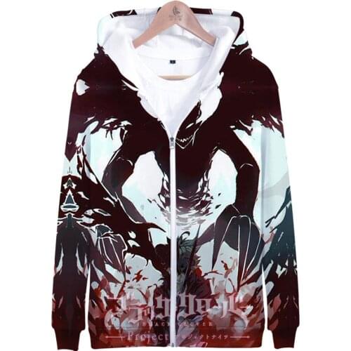 NewBlack Clover Hoodie Fashion Harajuku Mens/Womens Zipper Hoodies Japanese Cartoon 2021 Black Clover Clothes Boys/girls Coats