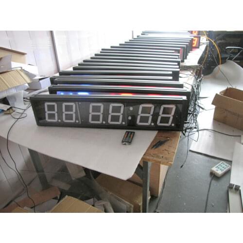 Gym interval timer led moving message display led countdown timer