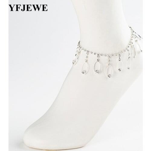 YFJEWE New Hourglass Ankle Bracelet Foot Jewelry Heart Simple Anklets For Women Girl Gift Chaine Cheville A029