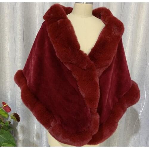 Winter Long Bridal Shawl Wedding Wraps Warm Faux Fur Wedding Wrap Boleros Wedding Shawl Evening Party Cape