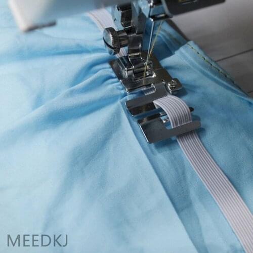 1pcs Domestic sewing machine footpresser # 29306-2 high quality elastic cord band fabric stretch presser foot