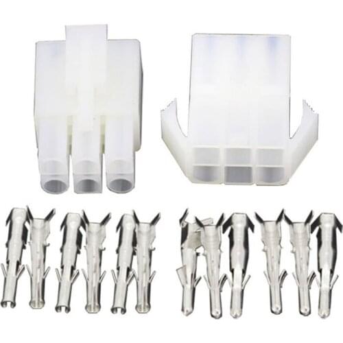 100 Sets Big Tamiya 6 Pin L6.2-6P Connector Plug with wings Male female air docking connector 6.2mm pitch Electrical Connector