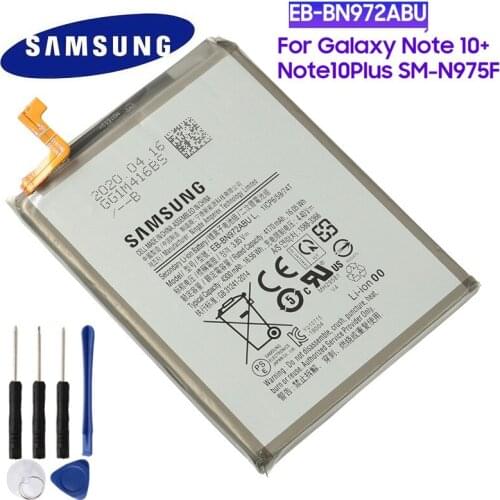 100% Original Battery EB-BN972ABU For Samsung GALAXY Note 10+ Note10Plus Note 10 Note10+ Plus SM-N975F SM-N975DS 4300mAh