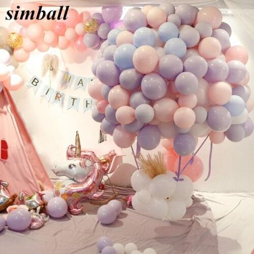 30pcs/lot Mix Color Macaron Balloons Wedding Birthday Party 2.2g Pink Mint Rose Air Helium Latex Wedding Decor Balon Baby Shower