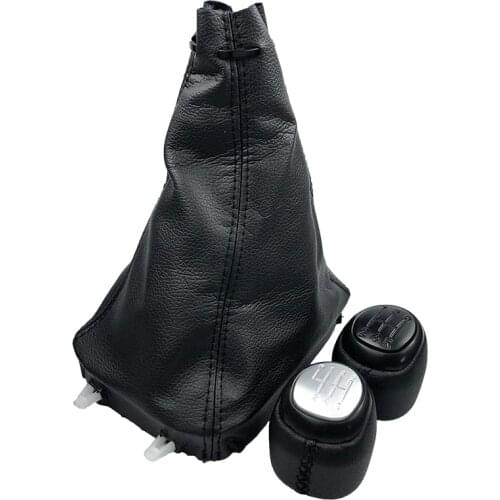 Car PU Leather Gear Shift Knob Lever Shifter Gaiter Boot For SAAB 93 9-3 SS 2003 2004 2005 2006 2007 2008 209 2010 2011 2012