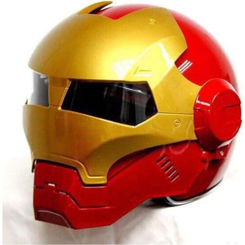 Free shipping 1pcs High Quality Iron Man 610 Motorcycle Street Bike Full Face Modular Motorcycle Helmet