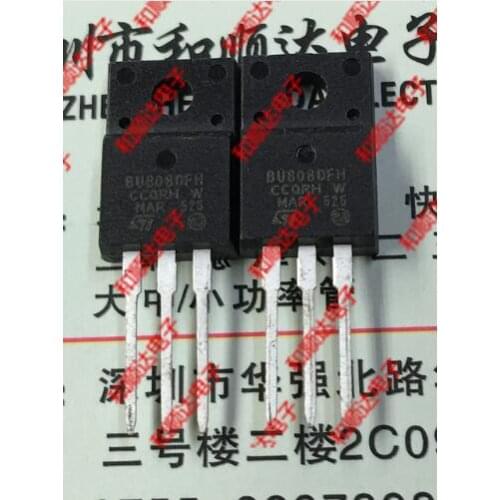 Free shipping 50PCS BU808DFH TO-220F 1400V 8A