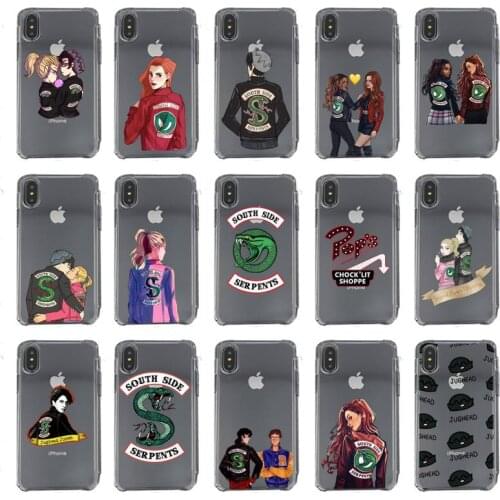 American TV Riverdale Southside Serpents Phone Case For iPhone 12 11Pro XS MAX XR 7 8 6 Plus 5 5S SE 12 mini SE2