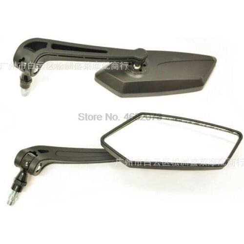 By DHL/Fedex 50pair black Motorcycle Handlebar Rear View Side Mirror for Honda Kawasaki Yamaha Suzuki Scooter