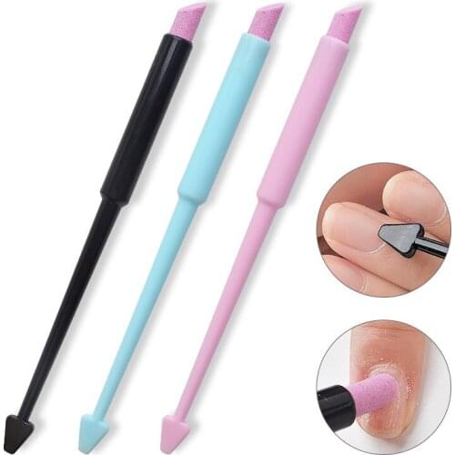 Double-ended Nail Cuticle Pusher 3 Colors Removal Pressure Pen Nail Care Stick for Manicure Nail Art Tool