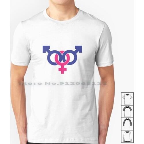 Polyamorour-Boy-Boy-Girl Triad T Shirt 100% Cotton Polyamory Poly Triad Polyamorous Threesome Creative Trending Vintage Cool