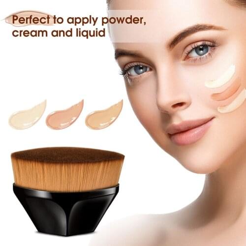 Foundation Brush BB Cream Powder Makeup Brushes Flat Top Kabuki Hexagon Face Blush Kit Make up Tool Cosmetics Make up Brushes