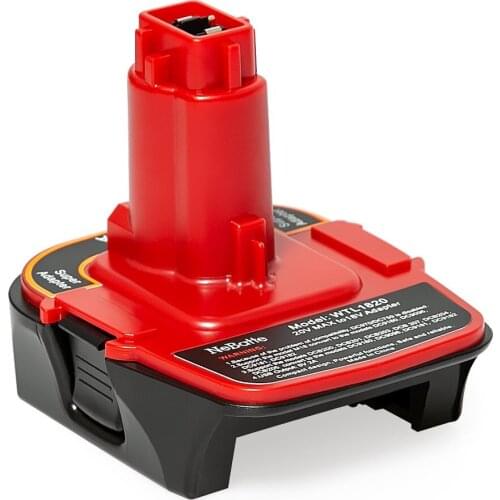 For Milwaukee M18 18V li-ion battery convert to DCA1820 DC9180/9096/9182 Battery Adapter