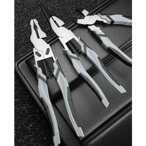 Stripping / Crimping / Clamping Multi-function Steel Wire Pliers, Inclined Nose Pointed Nose Pliers, Hardware Electrical Tools