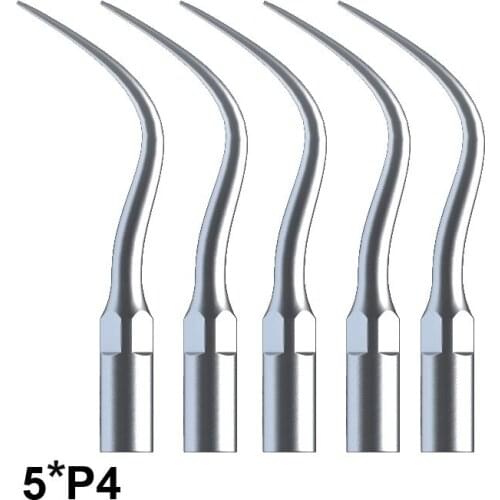 P4 Dental Perio Scaler Tips Ultrasonic Dental Tips for Teeth Cleaning Fit EMS And WOODPECKER Handpiece Dental Equipments 5Pcs