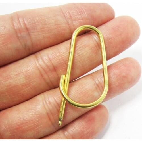 Brass earrings stud 43x20mm Brass wire Geometric ear post with loop 925 silver needle -2pcs R1113