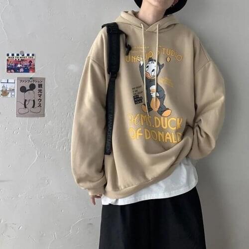 Autumn 5XL Oversize Men Anime Hoodie Cartoon Print Thick Lounge Wear Tops Plus Size Loose Pullovers Students Hooded Sweatshirts