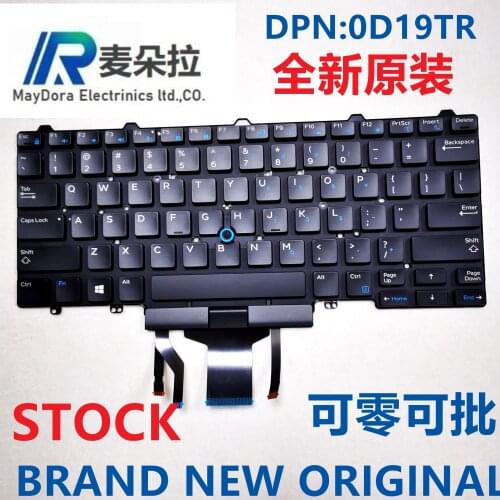Brand new original laptop keyboard for DELL LATITUDE E7450 7470 7480 5450 5470 5480 backlit FR keyboard with trackpoint