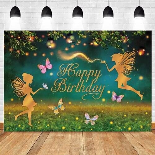 Yeele Dreamy Forest Spring Princess Baby 1st Birthday Photography Backdrops Custom Vinyl Photographic Background Photophone