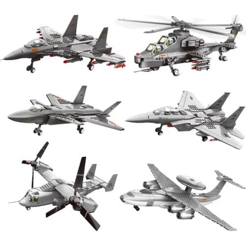 Millitary Air Force Aircraft War Air Fighter JX001 F15 Eagle Model Building Bricks Boys DIY Toys Birthday Gift