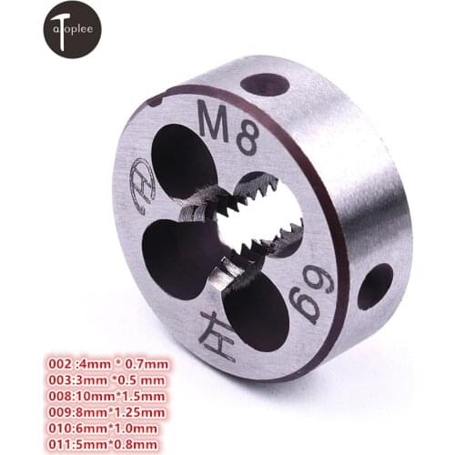 High Hardness 1PCS M3 M4 M5 M6 M8 M10 Metric Threading Die Alloy Steel Lathe Engineer Mold Machining Left Thread Tool
