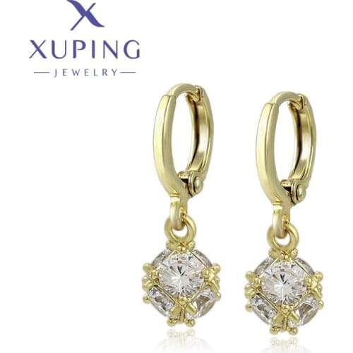Xuping Jewelry Fashion New Gold Plated Earrings for Women Girl A00737990