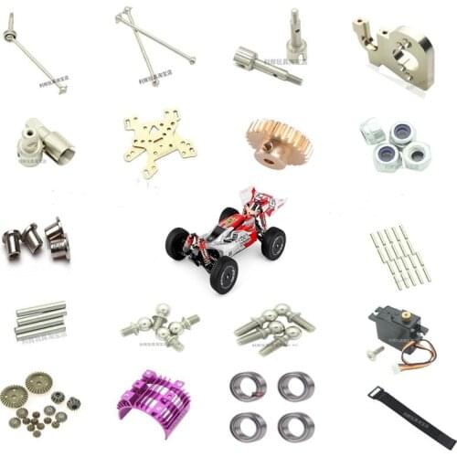 WLtoys 144001 RC car parts receiver Charger Servos gear tire Shock absorber car shell Cardan shaft C Seat Dog bone