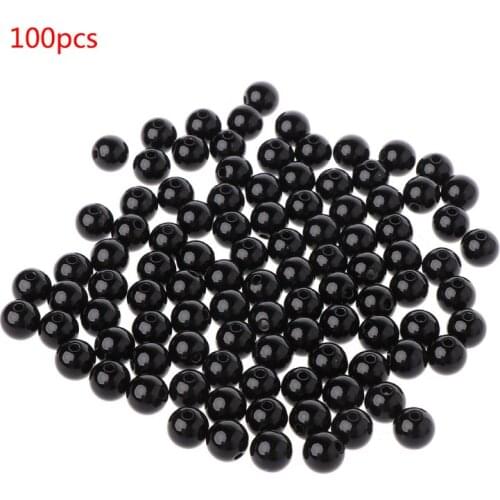 100pcs 3-12mm Black Safety Doll Eyes Sewing Beads For DIY Bear Stuffed Toys Scrapbooking Crafts