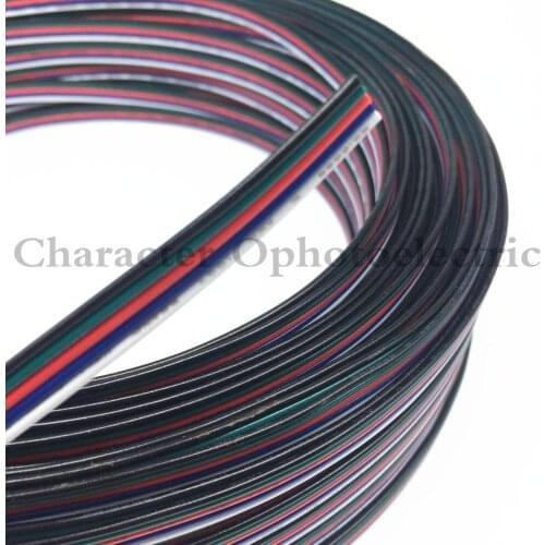 1M -100M RGB 20m LED Flexible Strip Light Extension Cable 4-Pin Line Cord Wire for SMD 5050 3528 RGB LED Strip light