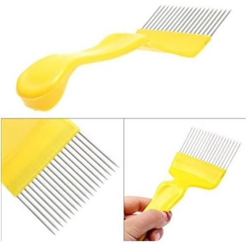 21 Pin Honey Sparse Rake Shovel Comb Bee Equipment Straight Needles Uncapping Forks handle Stainless Steel