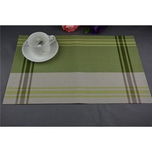 4pcs/lot New Table PVC Trivet Kitchen Table Bar Mat Plastic Table PVC Placemats Table Decoration and Accessories EJI 0821