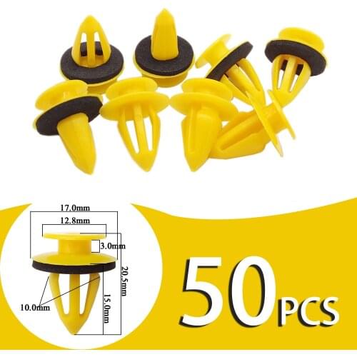 50PCS Auto Door trim panels Fastener clips Car plastic fixed clip For Lada Kalina Granta Priora Lada Niva Largus Samara