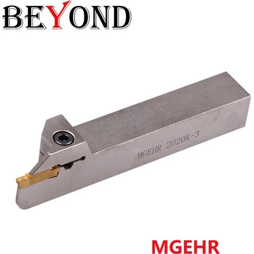 BEYOND MGEHR2020-3 White nickel plating MGEHR2525 2/3/4 Turning Tool holder Slotting Lathe Cutter Shank MGEHR CNC Toolholder