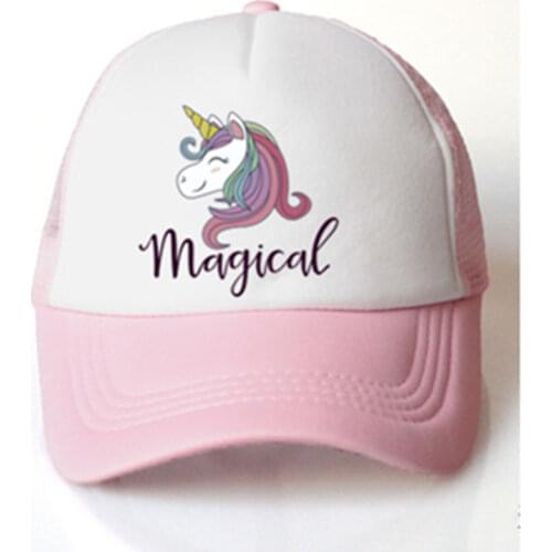 Baby girl hat cap accessories for 3-8 years girls kids unicorn baseball cap summer sun cruck hat cap for children