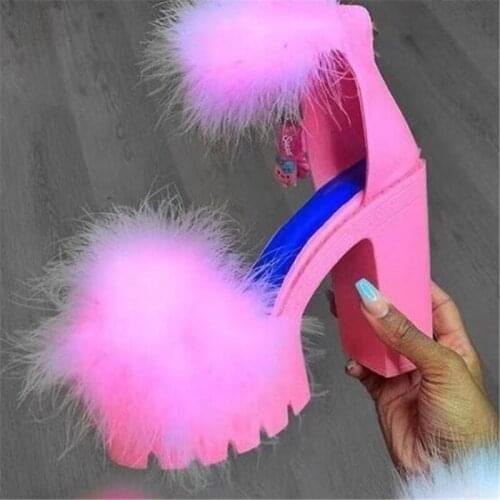 Bottom high heels womens sandals 2021 summer new fashion platform sandals women shoes casual breathable slides womens slippers