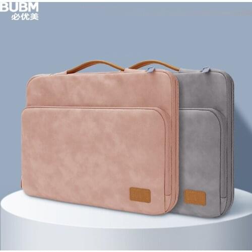 BUBM 2020 New Laptop Bag Shockproof Lady Man Sleeve Case For MacBook Pro 15.4 inch Xiaomi Pro15.6 inch Handbag Briefcase Bags