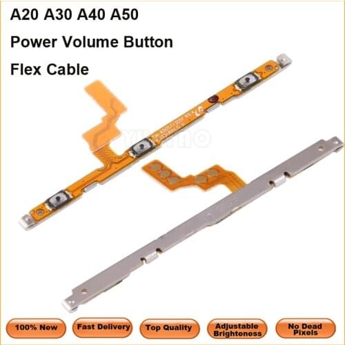 Power ON OFF Volume Switch Button Flex Cable For Samsung Galaxy A20 A205 A30 A305 A40 A405 A50 A505 Power Button Flex Cable