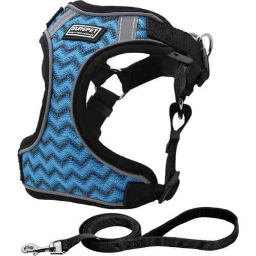 New Pet Dog Supplies Vest Dog Harness and Leash Set Reflective Anti-break Leash Dog Accessories