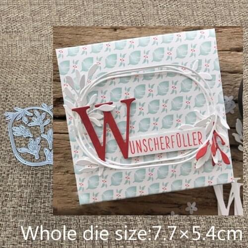 New Design Craft Metal Cutting Dies cut die leaves oval circle decoration scrapbooking Album Paper Card Craft Embossing Die Cuts