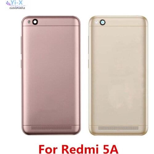 New Housing For Xiaomi Redmi 5A 5 A Back Cover Case Battery Rear Door with Power Voluem Button Replacement Parts