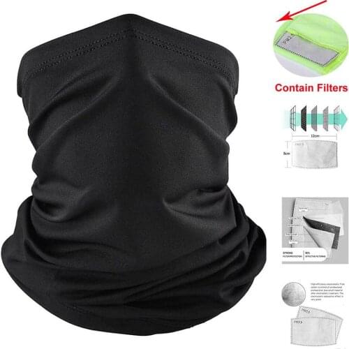 Cooling Cycling Face Cover Balaclava PM2.5 Filter Pad for Women Men Motorcycle