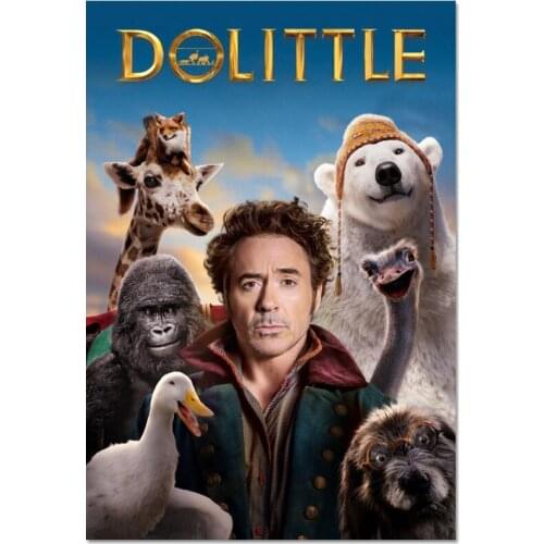 Custom Hot Sale Movie Doctor Dolittle Poster Home Decoration Fashion Canvas Material Wall Poster 20x30cm,27x40cm,30x45cm