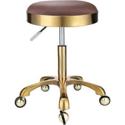 Stainless Steel Lifting Stool Explosion-proof Stool Barber Chair Bench Hairdressing Salon Rotating Stool Master Chair