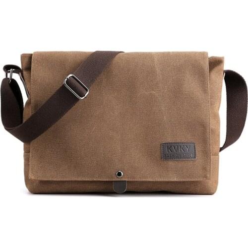 New Fashion Cross Body Bag Casual Solid Multi Function Portable Male Bag Mens Canvas Crossbody Shoulder Messenger Bags Man