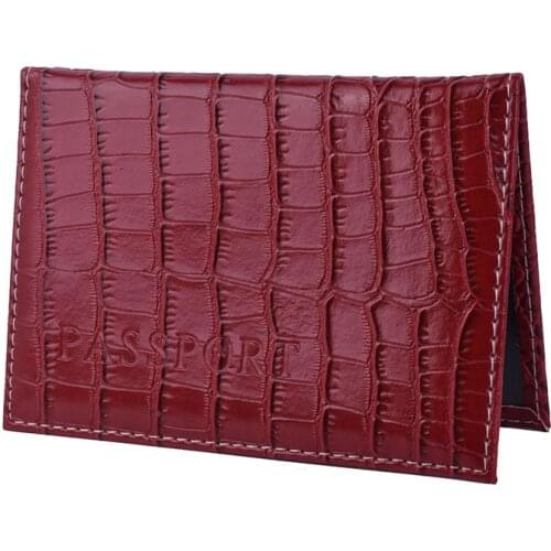 Casual Travel Accessories Passport Covers Synthetic Leather ID Bank Credit Card Bag Men Women Documents Passport Holder Wallets