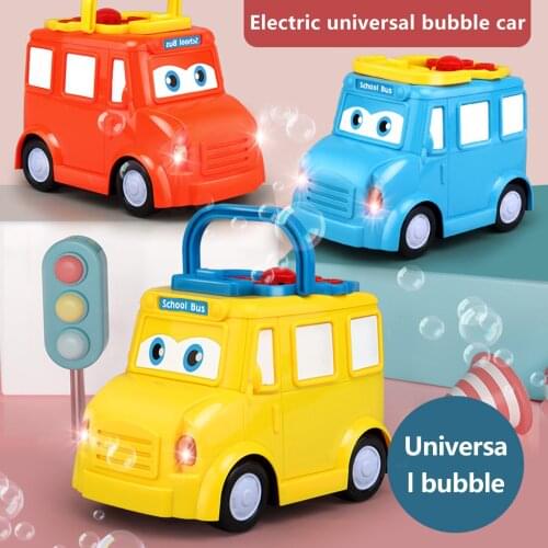 Bubble Machine For Kids Bus Automatic Bubble Blower For Toddlers And Babies Fun Car Outdoor Party Outdoor Toy With Bubble Liquid